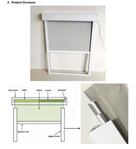 مقاومة الطقس في الهواء الطلق pvc نافذة يمكن طيها ولفها - Product Image 4