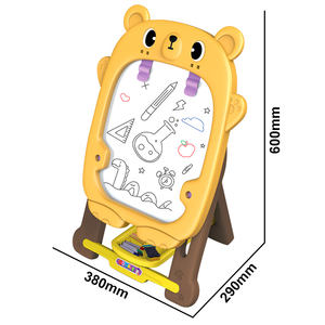 Schattige Stand Tekening Speelgoed Doodle Droog Wissen Boeken Kinderen Ezel Opvouwbare Kinderen Schilderen Schrijven Witte Borden - Product Image 2