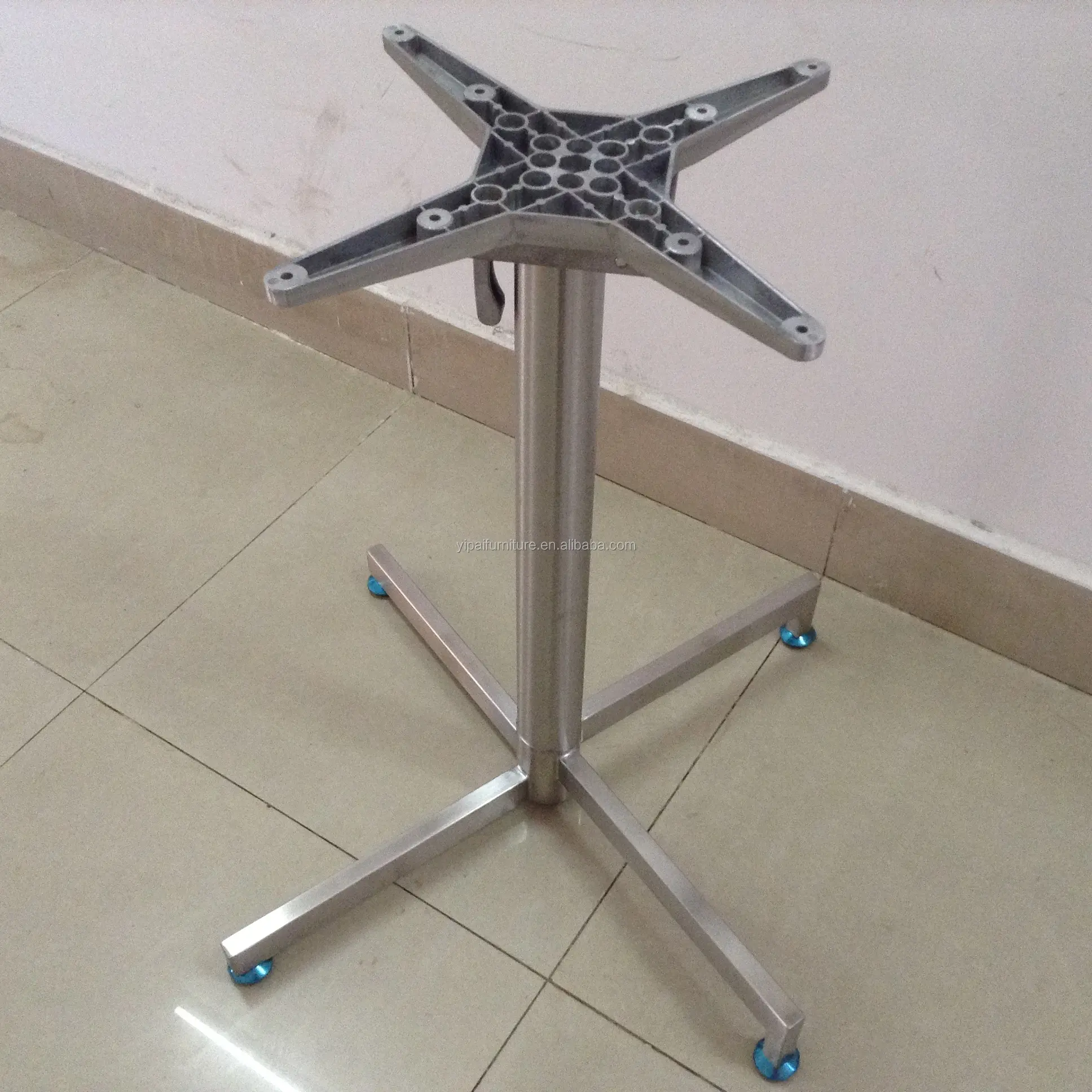 Fábrica al por mayor 5 estrellas silla de oficina giratoria accesorios aluminio cromado pulido base de silla giratoria