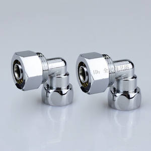 Raccords de coude à filetage interne en composite aluminium-plastique de 1/4 pouce, raccords de tuyauterie d'eau, 1216 - Product Image 1