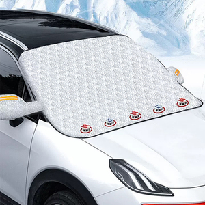 MESOROCK protecteur de <span class=keywords><strong>pare</strong></span>-<span class=keywords><strong>brise</strong></span> de voiture épaissi anti-neige/gel magnétique pour la couverture de <span class=keywords><strong>pare</strong></span>-<span class=keywords><strong>brise</strong></span> universelle d'hiver - Product Image 1