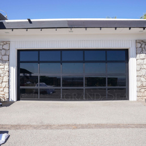 Rénovation de maison Porte de <span class=keywords><strong>garage</strong></span> électrique de luxe en aluminium verre avec capteur infrarouge - Product Image 2