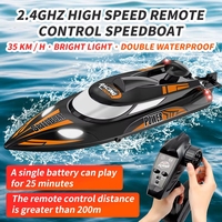Yacht télécommandé HJ810B 2.4G haute vitesse 30+ MPH avec système de refroidissement par eau, bateau RC de sport, jouet