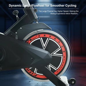 Équipement de fitness pour sports d'intérieur, vélo de spinning d'intérieur avec résistance silencieuse et réglable pour entraînement <span class=keywords><strong>cardio</strong></span> à domicile - Product Image 4
