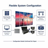 Mur vidéo LED pour location en intérieur, écran LED publicitaire extérieur, panneau LED de scène P2.6 P2.9 P3.91, écran portable pour événements