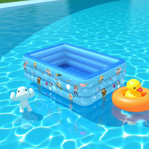 Piscine gonflable à motif de dessin animé, grande piscine gonflable en PVC pour la famille, piscines pour bébés, baignoire d'été intérieure et extérieure - Product Image 2
