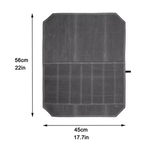 Sac <span class=keywords><strong>de</strong></span> rangement pour couteaux <span class=keywords><strong>de</strong></span> cuisine en toile cirée, durable et écologique, pour <span class=keywords><strong>chef</strong></span>, 7 pièces, usage quotidien - Product Image 2