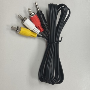 AV สาย<span class=keywords><strong>3.5</strong></span>มม. ถึง3 <span class=keywords><strong>RCA</strong></span> ชาย-ชายสายสัญญาณเสียงและวิดีโอ - Product Image 4
