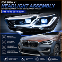Pour BMW X1 F48 F49 2016-2019, ensemble de phares LED, style G38 2023, mise à niveau, double lentille de projecteur, DRL, Plug & Play, lentille bifocale
