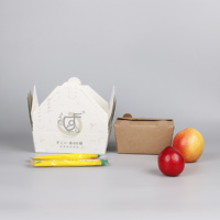 Boîtes alimentaires de haute qualité, emballages à emporter, boîte à lunch en papier kraft pour pique-nique, emballage alimentaire