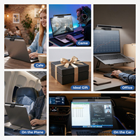 Barre lumineuse LED économique pour écran d'ordinateur portable, à suspendre, 3 niveaux CCT, contrôle tactile, pour la maison et le bureau, protection des yeux