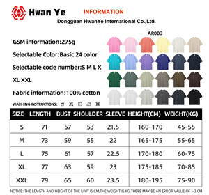 批发男女通用短袖定制复古男式t恤超大重棉酸洗t恤 - Product Image 5