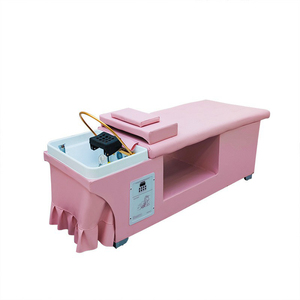 Fauteuil de lavage capillaire SPA moderne en similicuir pour salon de beauté et hôtel, avec fonction massage et traitement du cuir chevelu japonais - Product Image 1