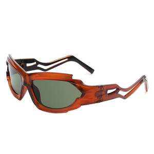 Moonhaze - Gafas de sol futuristas rectangulares deportivas con montura envolvente - Product Image 6
