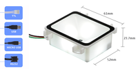 Module de décodage de codes-barres Fuzzy-Code, scanner de codes-barres mini grand angle à montage fixe avec interface USB RS232 TTL en option