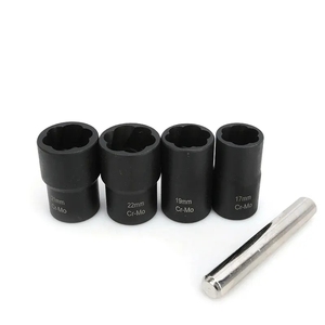 5 miếng 1/2 "bị hư hỏng hạt loại bỏ Twist ổ cắm thiết lập extractor Remover Splitter tác động ổ cắm công cụ thiết lập - Product Image 4