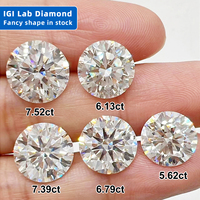 Gemas Messi Diamante suelto Corte redondo D VVS 0.5ct-2ct Excelente diamante cultivado en laboratorio