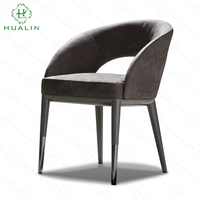 HUALIN Chaise de salle à manger en bois massif de style moderne minimaliste pour restaurant, hôtel et café Chaise douce et confortable
