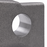 Support en fonte ductile GGG50 sur mesure, usiné CNC de précision, pour équipement industriel