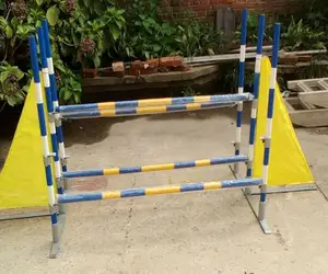 Ala de salto de agilidad para perros, entrenamiento de agilidad para mascotas, salto de doble barra, salto de obstáculos para perros