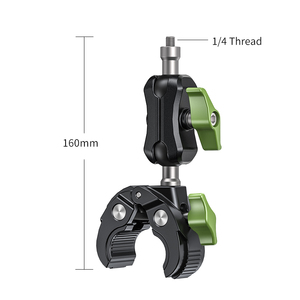 Tùy chỉnh đôi bóng đầu cánh tay mạnh mẽ cua plier Clip Bracket xe máy Ống kẹp hỗ trợ gắn kết - Product Image 3