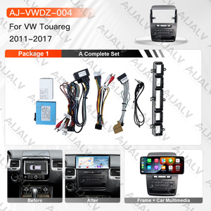 Kit Radio DZ Factory per VW <span class=keywords><strong>Touareg</strong></span> 2011-2017 LHD RHD, Schermo Grande Nero Opaco, Supporto in Plastica per Android con Cavi Abbinati - Product Image 2