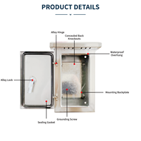 Boîte de jonction électrique en acier galvanisé CE personnalisée anti-corrosion pour systèmes de réseau intelligent