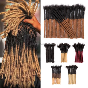 BLT <span class=keywords><strong>Cheveux</strong></span> Brésiliens Non Transformés 0.8cm Épaisseur Dreadlock <span class=keywords><strong>Court</strong></span> Crochet Locs <span class=keywords><strong>Cheveux</strong></span> Humains Dread <span class=keywords><strong>Locks</strong></span> Extensions Tressage - Product Image 2