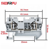 4 mm2 Kabel feder Durchführung streifen stecker Draht Elektrischer Stecker ST4 Steck klemmen block DIN-Schienen klemme 30A Nennwert