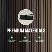 Panneau acoustique Akupanel, panneau acoustique en bois, panneau acoustique moderne pour l'intérieur, décoration murale insonorisante, panneaux acoustiques muraux