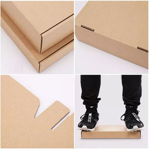 Caja de correo de papel Kraft corrugado para ropa, caja de envío de correo sin logotipo, papel para embalaje exprés - Product Image 3