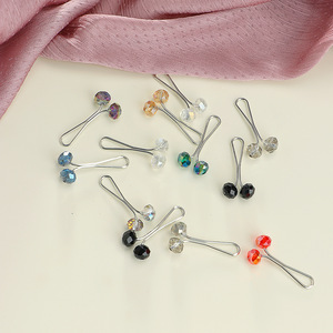 12 épingles à hijab malaisiennes, broches pour foulards musulmans, épingles pour hijab, clips pour foulards musulmans en forme de U - Product Image 3