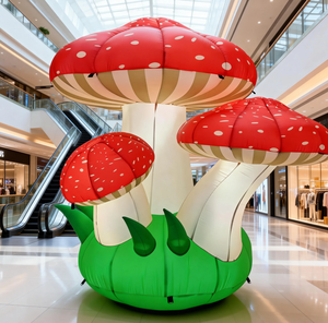 Mascotte publicitaire gonflable écologique et imperméable en forme de champignon, personnage de dessin animé, poupée mignonne, ornement animal - Product Image 1