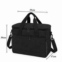 Sac à lunch isotherme personnalisé, en polyester réutilisable avec fermeture éclair et poche avant, vente en gros directe d'usine OEM ODM