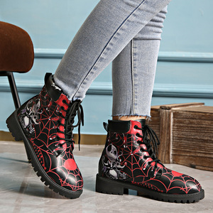 Botas de Tobillo de Tacón Bajo para Mujer, Transpirables, de Invierno, Nueva Colección de Otoño, Talla Grande, con Cierre, Botas de Moda - Product Image 5