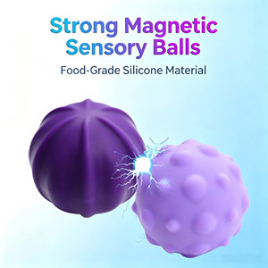 Boules magnétiques sensorielles de qualité alimentaire Source Factory, sphères avec aimant intégré, boules magnétiques sensorielles résistantes - Product Image 3