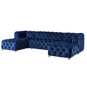 Sofá seccional en forma de U para sala de estar, diseño azul, el mejor y económico, venta al por mayor - Product Image 2