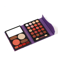 Palette de maquillage en gros pour les yeux et les sourcils, 28 couleurs, effet nacré mat et brillant, motif fille de dessin animé mignon
