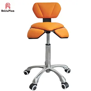 Antluplus-Silla de escritorio ajustable de altura, taburete Dental médico, color naranja