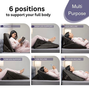 <span class=keywords><strong>Coussin</strong></span> <span class=keywords><strong>de</strong></span> <span class=keywords><strong>lit</strong></span> ergonomique en mousse à mémoire <span class=keywords><strong>de</strong></span> forme réglable - Soutien dorsal ergonomique pour la lecture et le sommeil - <span class=keywords><strong>Coussin</strong></span> <span class=keywords><strong>de</strong></span> <span class=keywords><strong>lit</strong></span> orthopédique CertiPUR-US - Product Image 4