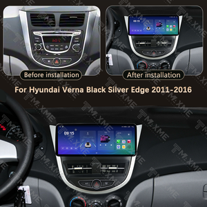 <span class=keywords><strong>Autoradio</strong></span> 2 DIN avec écran 12,3 pouces, <span class=keywords><strong>adaptateur</strong></span> de façade pour <span class=keywords><strong>HYUNDAI</strong></span> VERNA 2011-2016, kit de montage pour tableau de bord Android DVD - Product Image 3