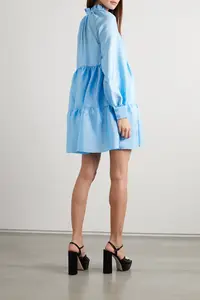 Новое поступление, трендовые товары, модное женское вечернее Многоярусное мини-платье с рюшами