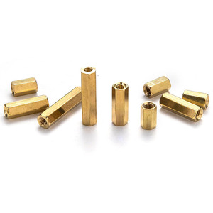 Pernos hexagonales de cobre Hao Jin M2 M3 M5 con rosca en ambos extremos para soporte de placa base y postes de aislamiento - Product Image 3