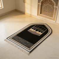 Meistverkaufte Klassische Minimalistische Paar-Gebetsmatten mit Moschee-Muster, Individueller Name, Kniepolsterung, Perfektes Geschenk für Muslime