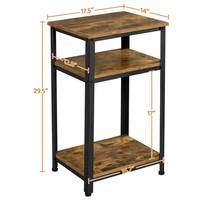 Dernier modèle de table à thé carrée en bois Table basse centrale moderne en stratifié Table d'appoint de canapé d'angle en fer noir de luxe
