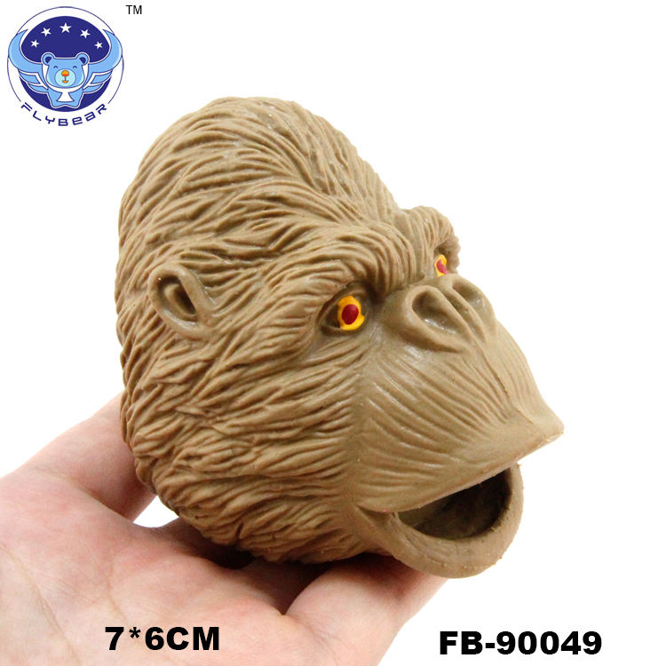 Squishy Colorful Glitter Jelly Water Bead Stress Relief Gorilla Animal Pressure Balls Grape Pull Stretch Relief Squishy Ball