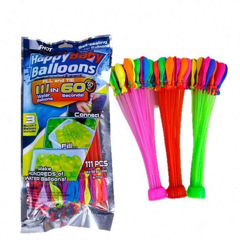 3 Inches Bulk Shipment 111pcs/bag Quick Water Inflatable Balloons for Summer Party Decoration for Christmas Valentine's Day