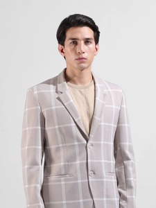 <b>Men</b> Lightweight Casual <b>Blazer</b> With Plaid Design Trendy Slim Fit Jacket Designed For Casual Corporate And Daily <b>Fashion</b> Wear - Product Image 4