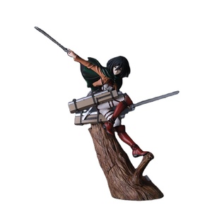 Venta al por mayor de alta calidad OEM PVC plástico Eren figura Mikasa Ackerman figura de acción Attack on Titan Anime figura - Product Image 1