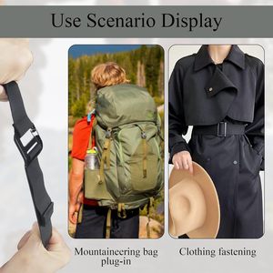 LXLVOUEG G Hook Buckles Tactical <b>Adjustable</b> Webbing G Shaped Wave Buckle With <b>Adjustable</b> Spring Door G Clip Backpack <b>Strap</b> - Product Image 6